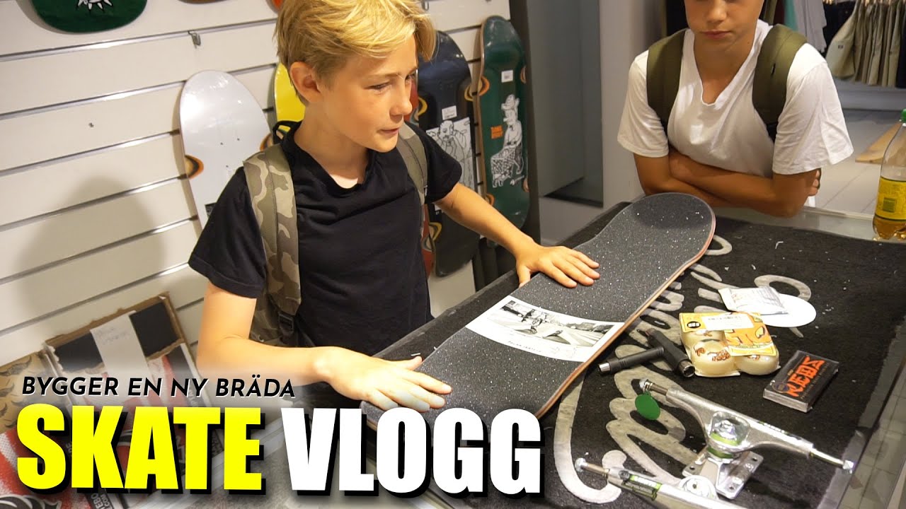 skate vlogg → BYGGER EN NY BRÄDA &  LÄR MIG VARIAL!