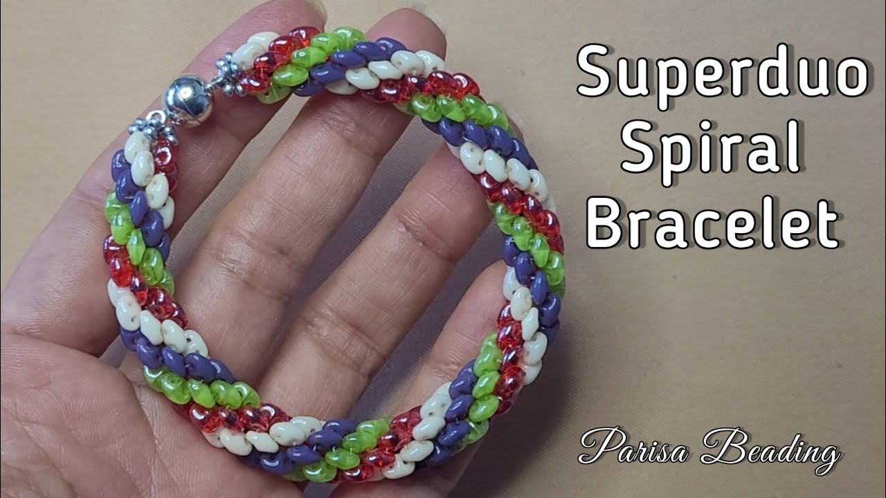 Superduo Spiral Bracelet Tutorial ✨️
