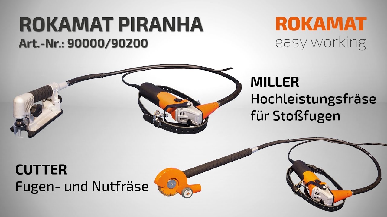 Fugenfräse ROKAMAT PIRANHA Cutter/ ROKAMAT PIRANHA Miller
