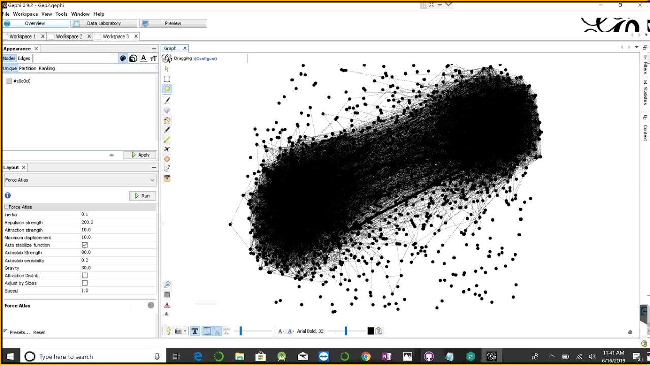 Gephi Analysis with Big #Network #Data