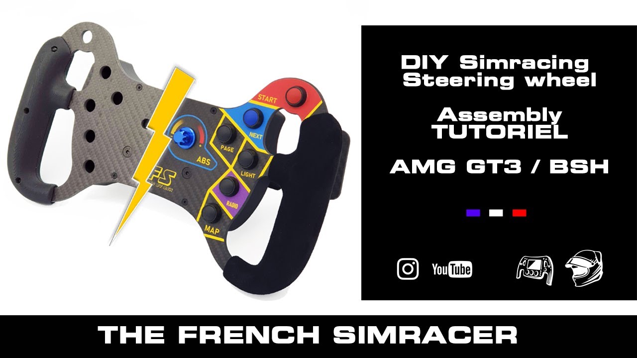 DIY  Simracing - How to assembly AMG GT3 kit from The French Simracer (Eng Subtitle)