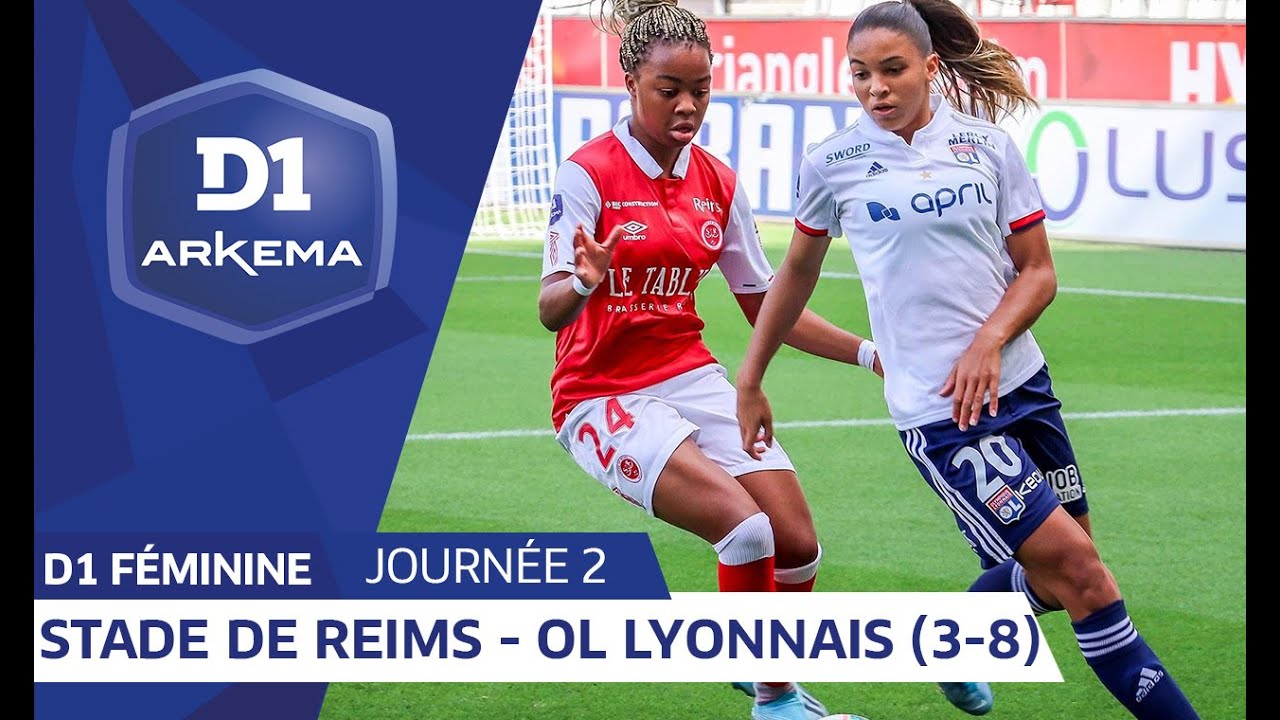 J2 : Stade de Reims - Olympique Lyonnais (3-8) / D1 Arkema