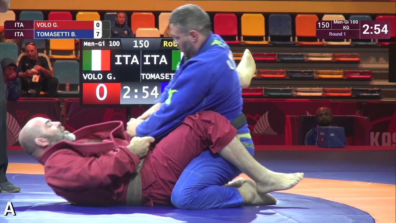 Round 1 Men-Gi - 100 kg: G. VOLO (ITA) v. B. TOMASETTI (ITA)