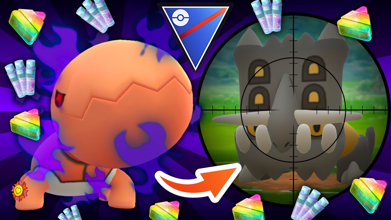 LEVEL 50 XXL SHADOW TRAPINCH BULLIES BASTIODON IN THE GREAT LEAGUE!