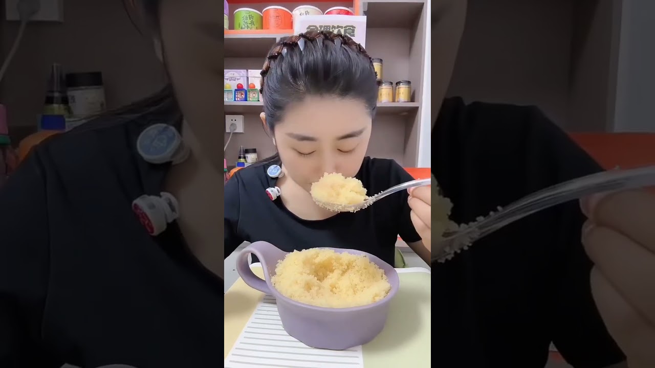 ASMR voice control eating sound colorful crunchy tobiko eggs #fyp 