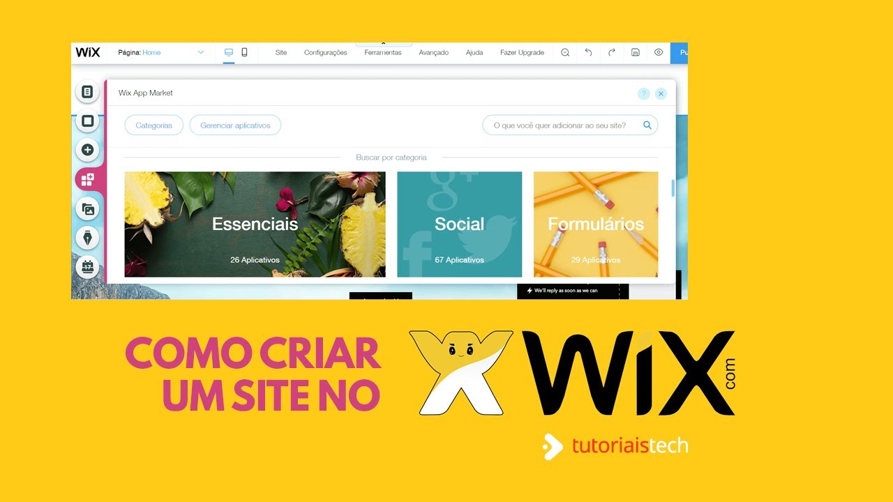 COMO CRIAR UM SITE NO WIX | SAIBA O BÁSICO
