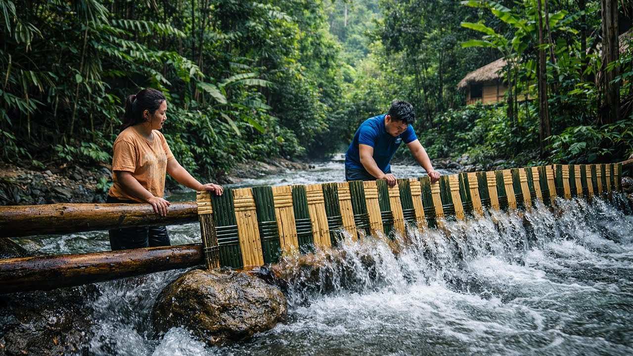 Can a Simple Bamboo Wall Really Stop a Jungle River? | by @chuctonbinh