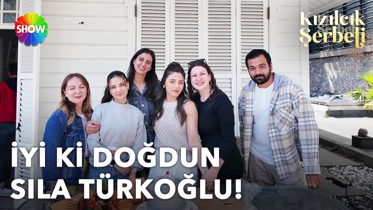 #KızılcıkŞerbeti setinde Sıla Türkoğlu'na doğum günü sürprizi🥳🎂