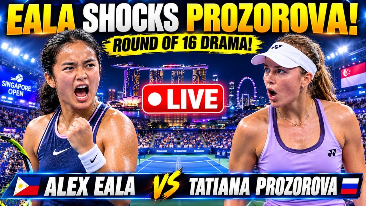 🔴 ALEX EALA LIVE IN SINGAPORE! Round of 16 Showdown vs Prozorova!