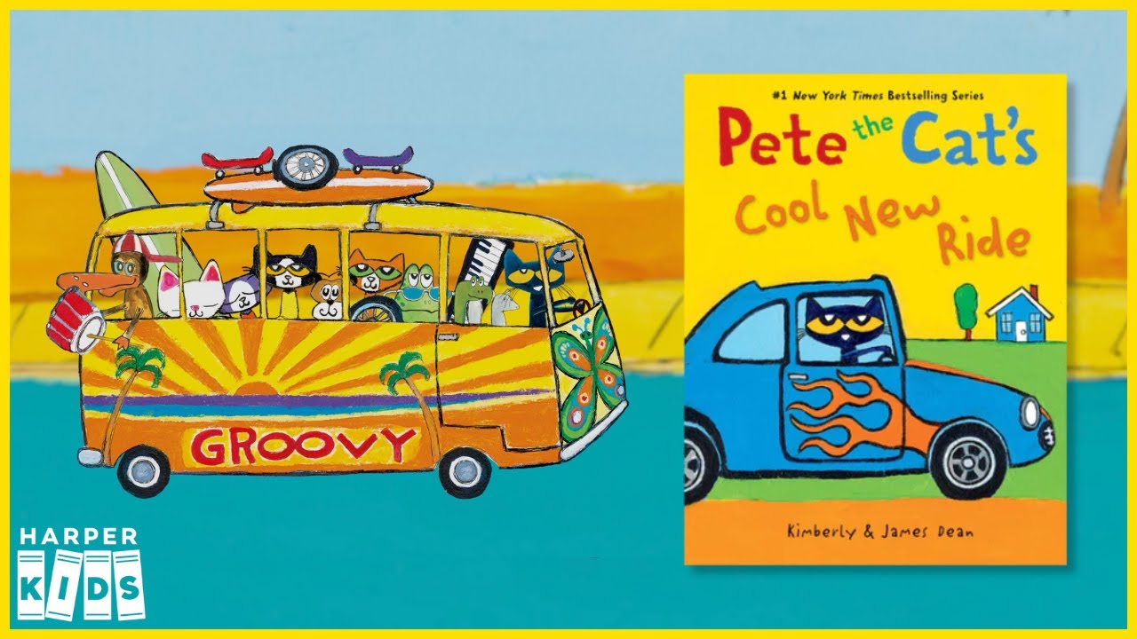 Pete the Cat's Cool New Ride | Vroom! Vroom! A New Pete the Cat Picture Book!