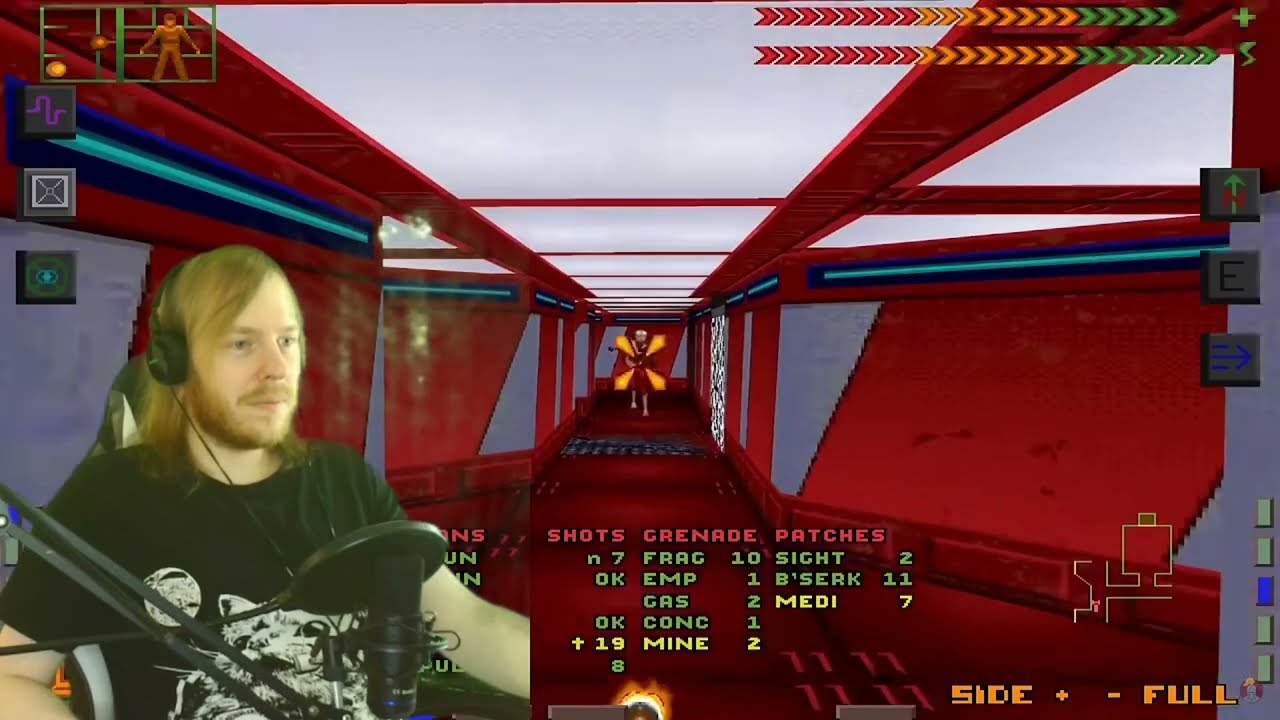 System Shock Enhanced Edition Review by MandaloreGaming | Strawberin0 reacts