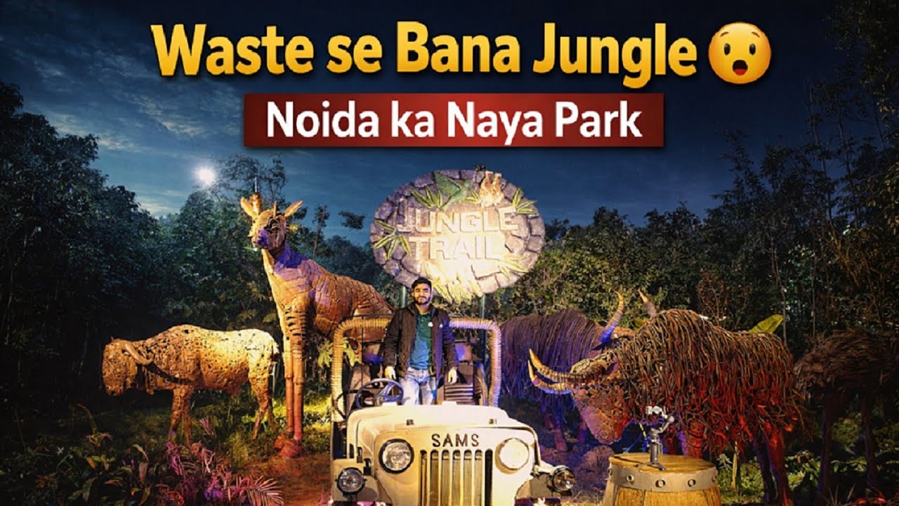 Noida ka Jungle Trail 🌿 | Waste Material se Bana Amazing Eco Park 😲 | Complete Tour & Review 🎇