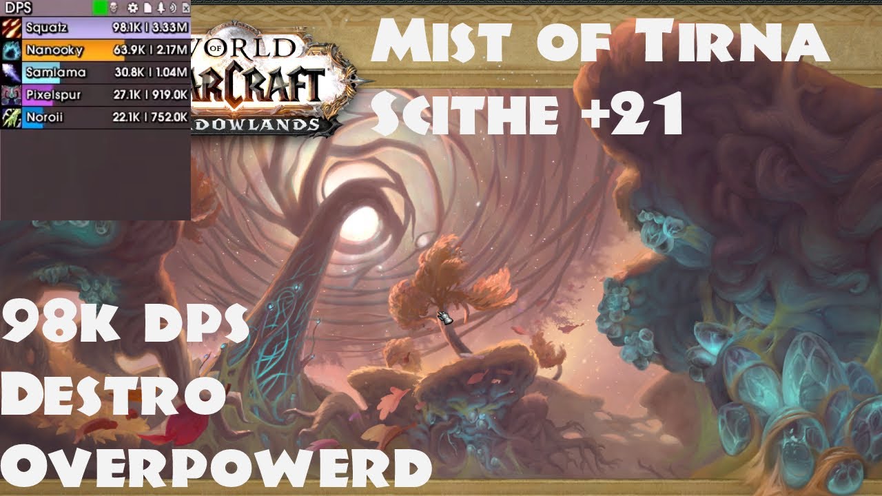 9.2.5 Destruction Warlock | +21 Mist | 98k DPS!