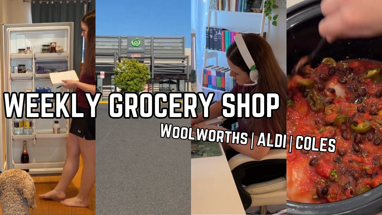 WEEKLY GROCERY HAUL & EASY MEALS | Woolworths, Aldi & Coles