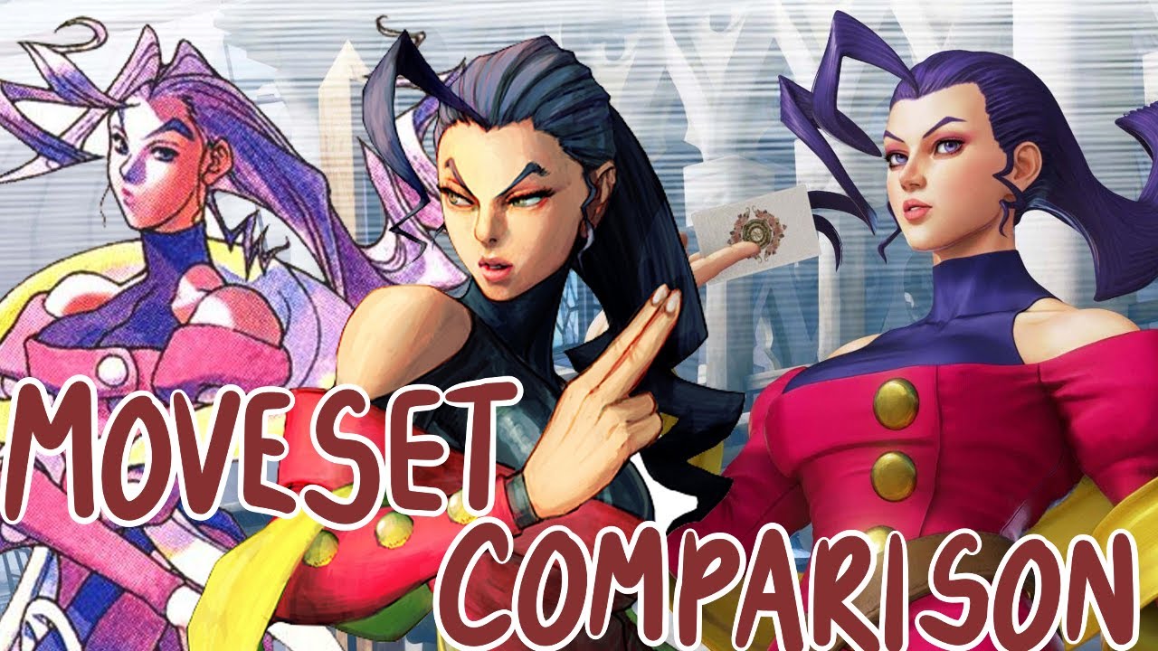 Street Fighter V - Rose Moveset/Comparison (SFA2/SFIV/SFV)