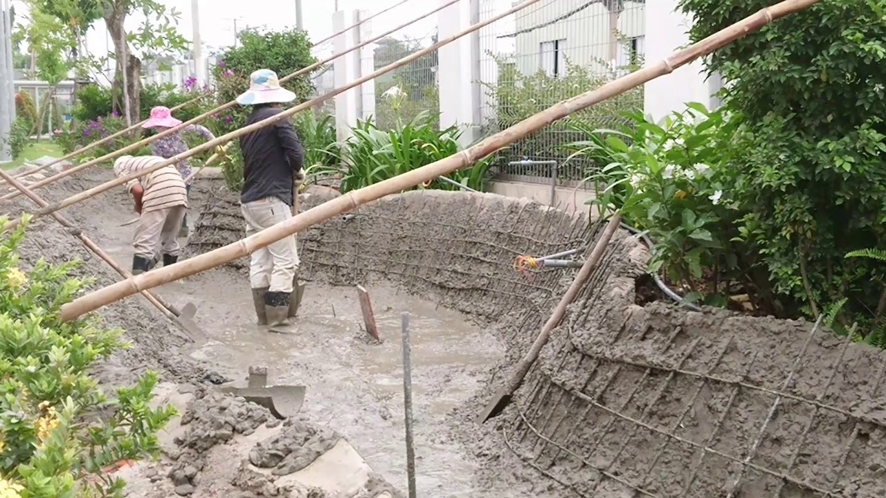 Construction steps of koi aquarium full a-z