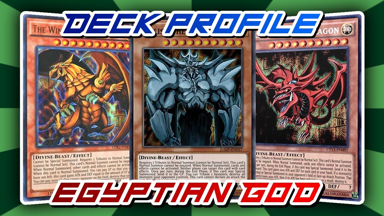 YU-GI-OH! TCG | EGYPTIAN GOD DECK PROFILE | O CLÁSSICO NUNCA SAI DE MODA!