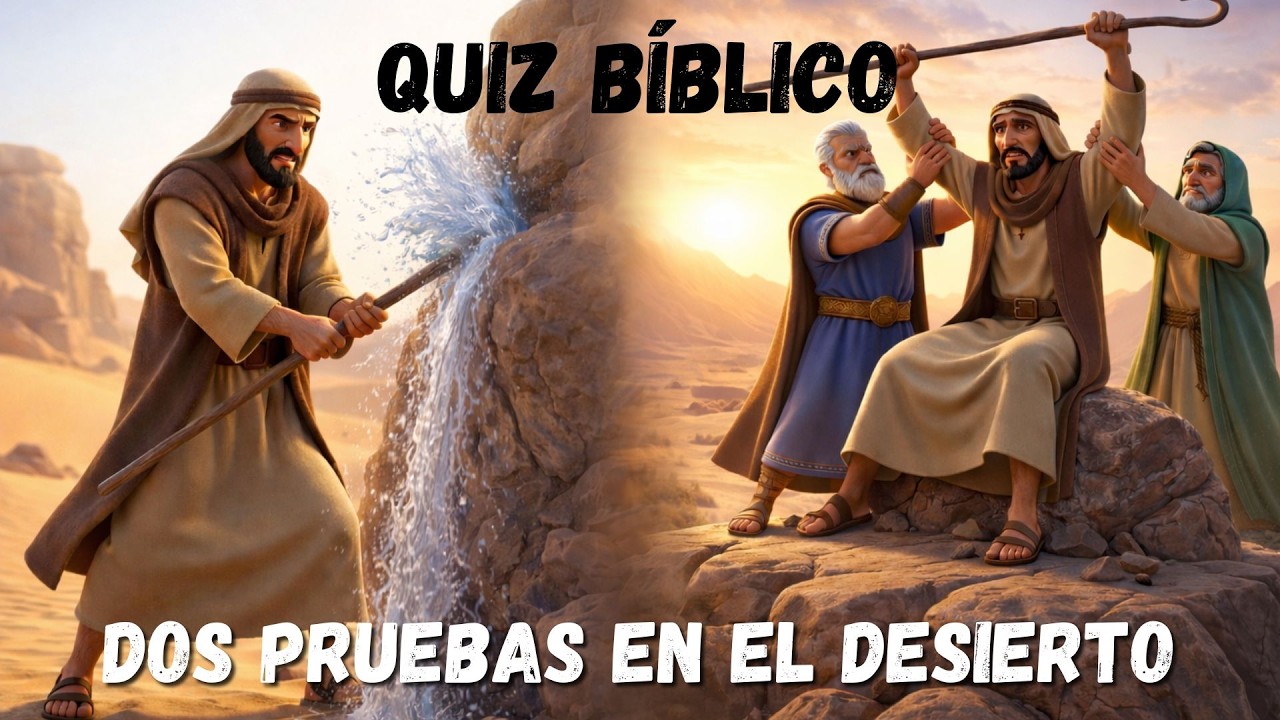 QUIZ BÍBLICO: Las 2 Pruebas de Moisés en el Desierto: Éxodo 17