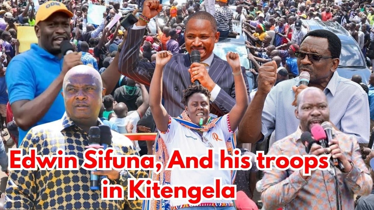 LIVE: Edwin Sifuna, Babu Owino, Caleb Amisi, Orengo, and their troops in Kitengela