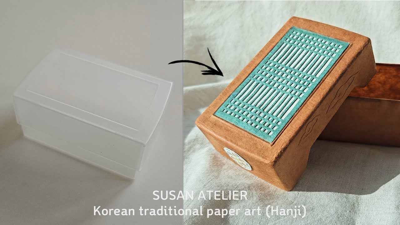 500원짜리 플라스틱 명함집이 한지로 다시 태어나는 과정