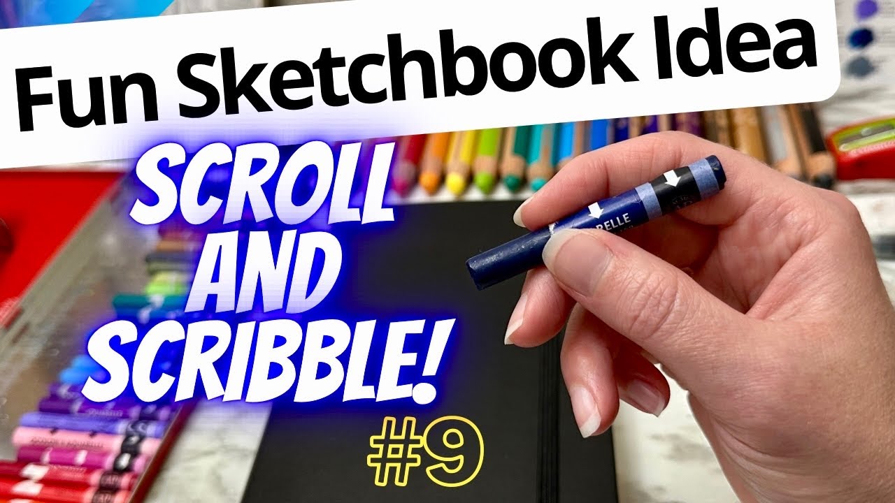🎨 Scroll and Scribble 9! A FUN SKETCHBOOK IDEA