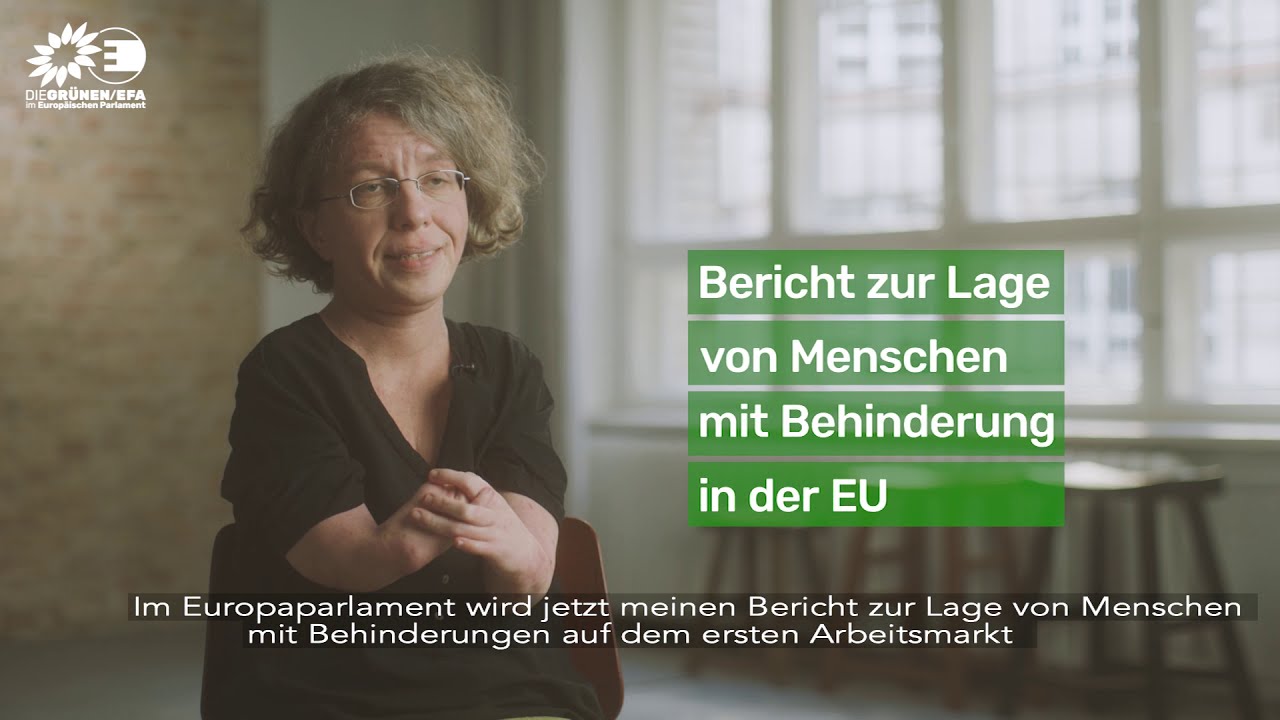 Inklusion von Menschen mit Behinderung in der Arbeitswelt - EU-Bericht von Katrin Langensiepen