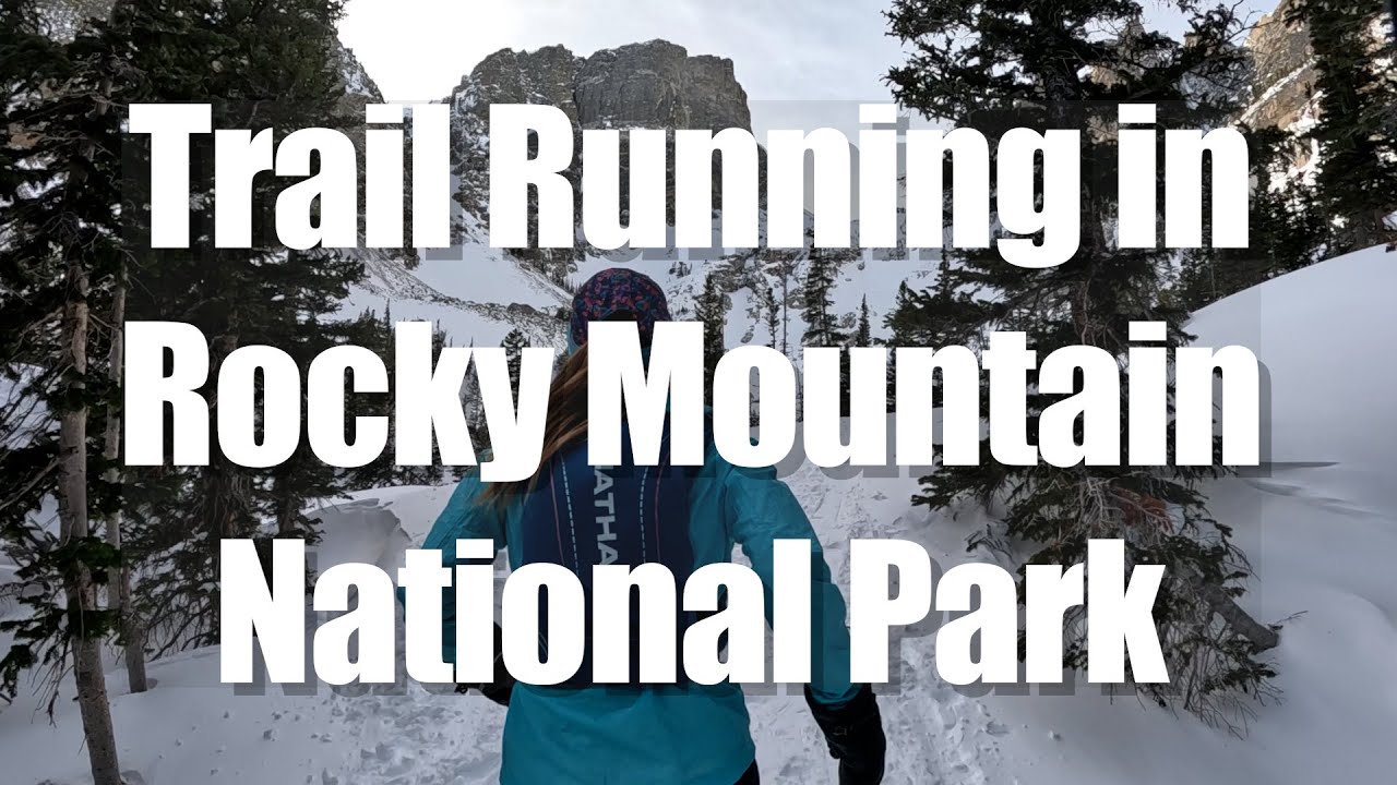Trail Running Dream and Emerald Lake in Rocky Mountain National Park in the Winter: Run and hike.