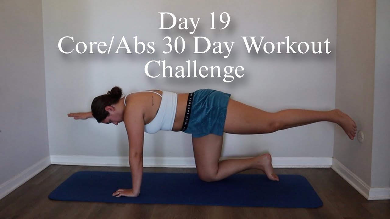 Day 19 Core and Abs 30 Day Workout Challenge - 11 Mins Pilates and Body Weight At Home No Equipment