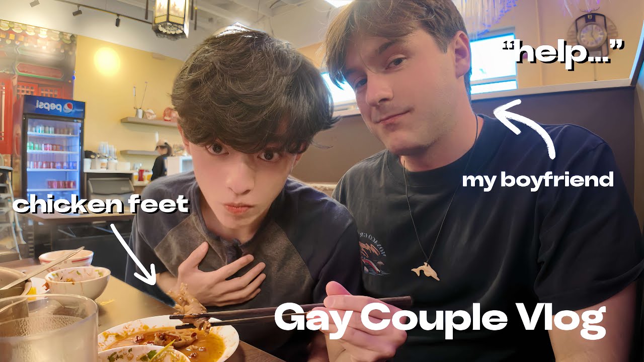 I Made My White Boyfriend Try CHICKEN FEET... *he's so done with me* (gay couple vlog)