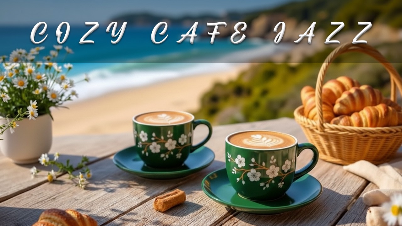Golden Spring Morning Jazz ☕ Cozy Coffee Ambience & Elegant Bossa Nova for Positive Mood