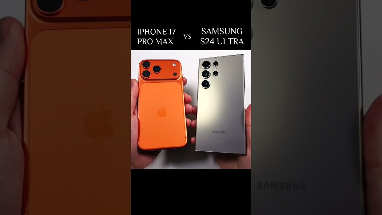 iPhone 17 Pro Max vs Samsung S24 Ultra 🔥 Bottom-Up Test & Design Comparison! 📲#shorts #reels