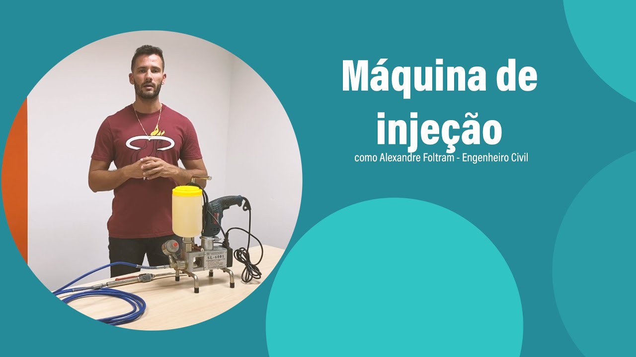 Máquina de injeção em estruturas de concreto armado