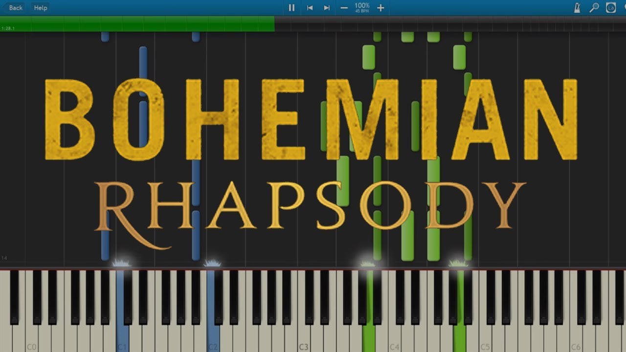 Bohemian Rhapsody - Queen (Piano Tutorial) [Synthesia]