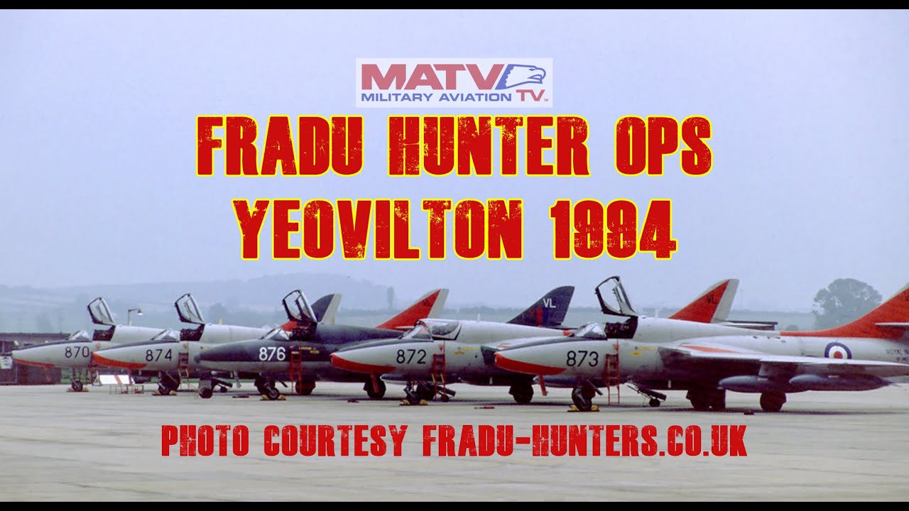 Hawker Hunter. FRADU Ops' from RNAS Yeovilton 1994. At The Fence-Retro.