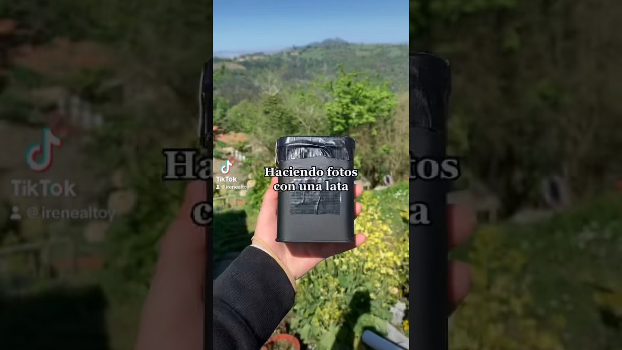 Haciendo fotograf&iacute;a estenopeica con una lata #estenopeica #fotografia #revelado