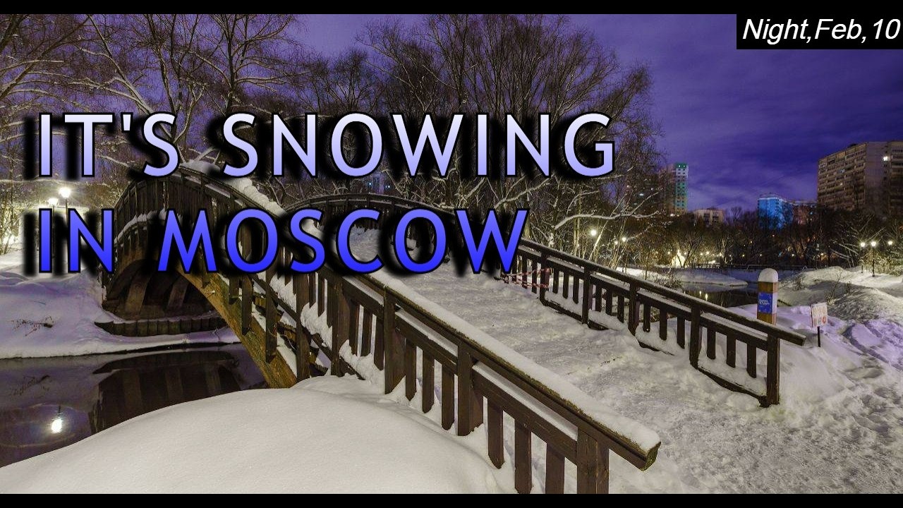 Moscow's MAGICAL Snowfall Revealed in 4K