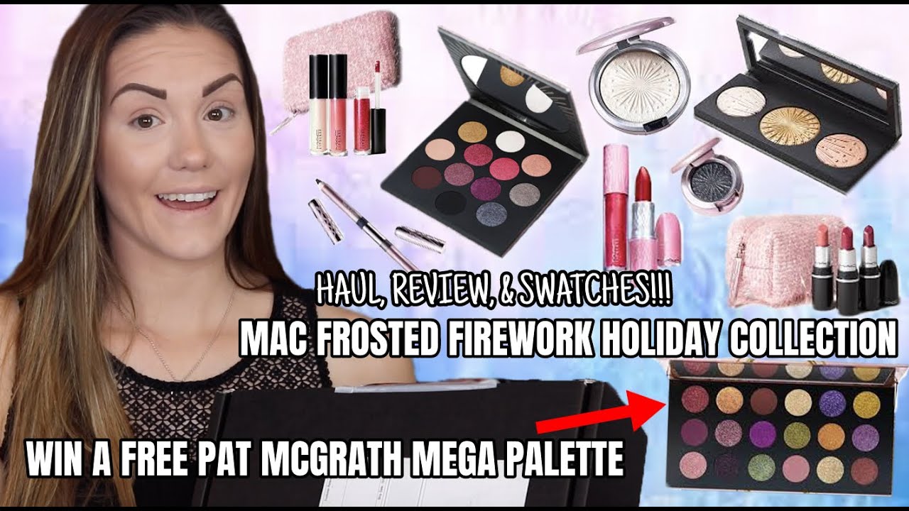 MAC Holiday 2020 Collection HAUL, REVIEW, & SWATCHES! + Giveaway of the PAT MCGRATH MEGA PALETTE!!
