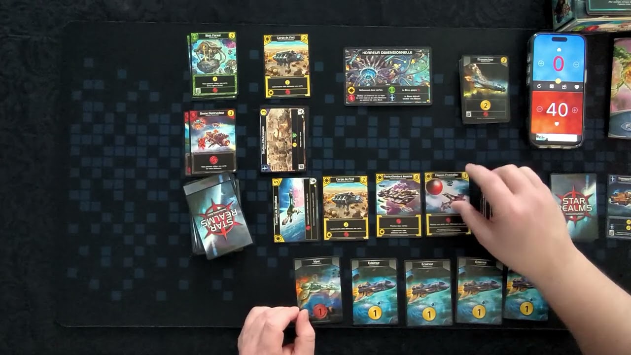 Rétro Boardgame Star realms Frontières défi 3 l'horreur dimensionnelle