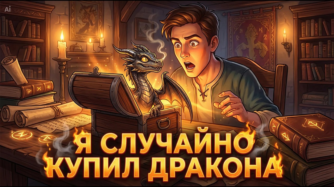 Дракон поджигает занавески и ест уголь без остановки