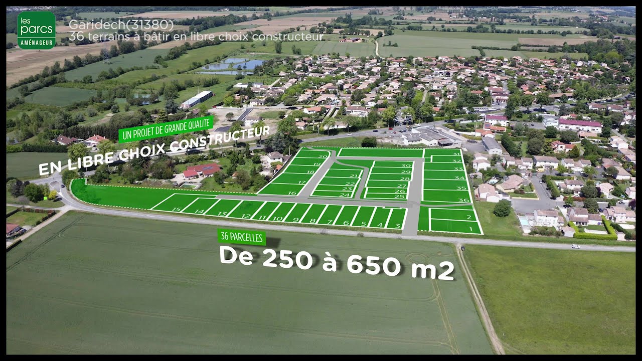 36 terrains à vendre à Garidech - Parcs et Jardins - Les Parcs Aménageur Toulouse