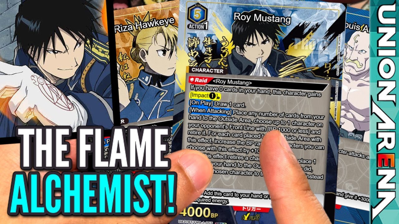Fullmetal Achemist Deck Profile - Roy Mustang & Riza Mihawk (FMA-1) | Union Arena