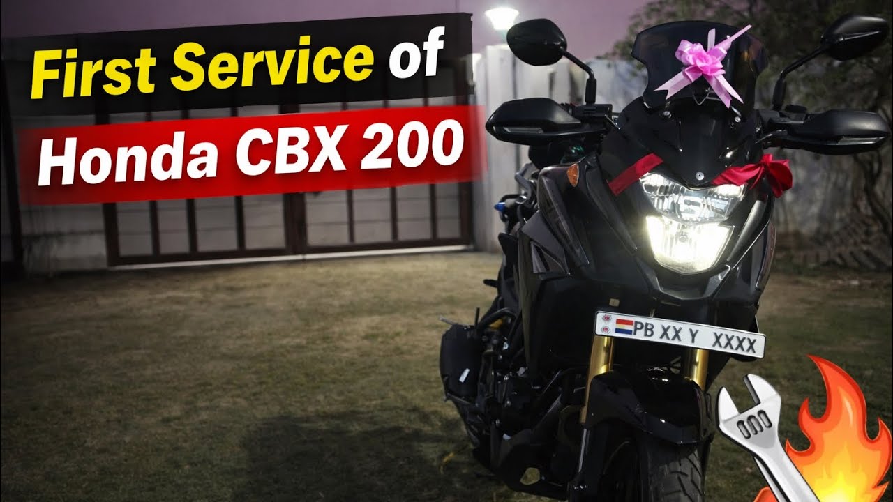 First service of Honda CBX 200