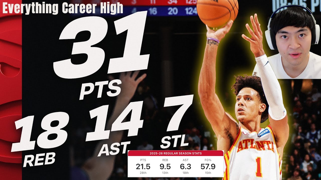 Jalen Johnson’s INSANE 31-18-14-7 Masterclass 😳 | Never-Before-Seen Statline & All-Star Potential!