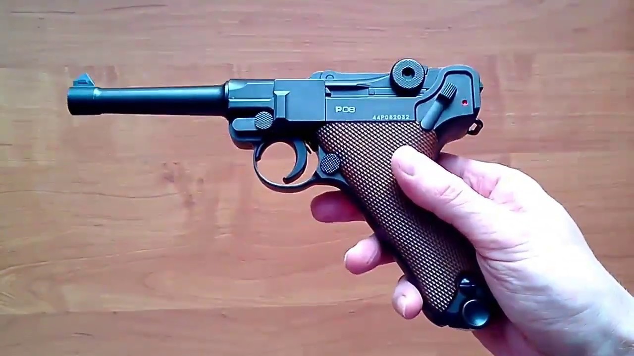 Пневматический пистолет Gletcher P08 (обзор, отстрел по скорости и кучности, цена)