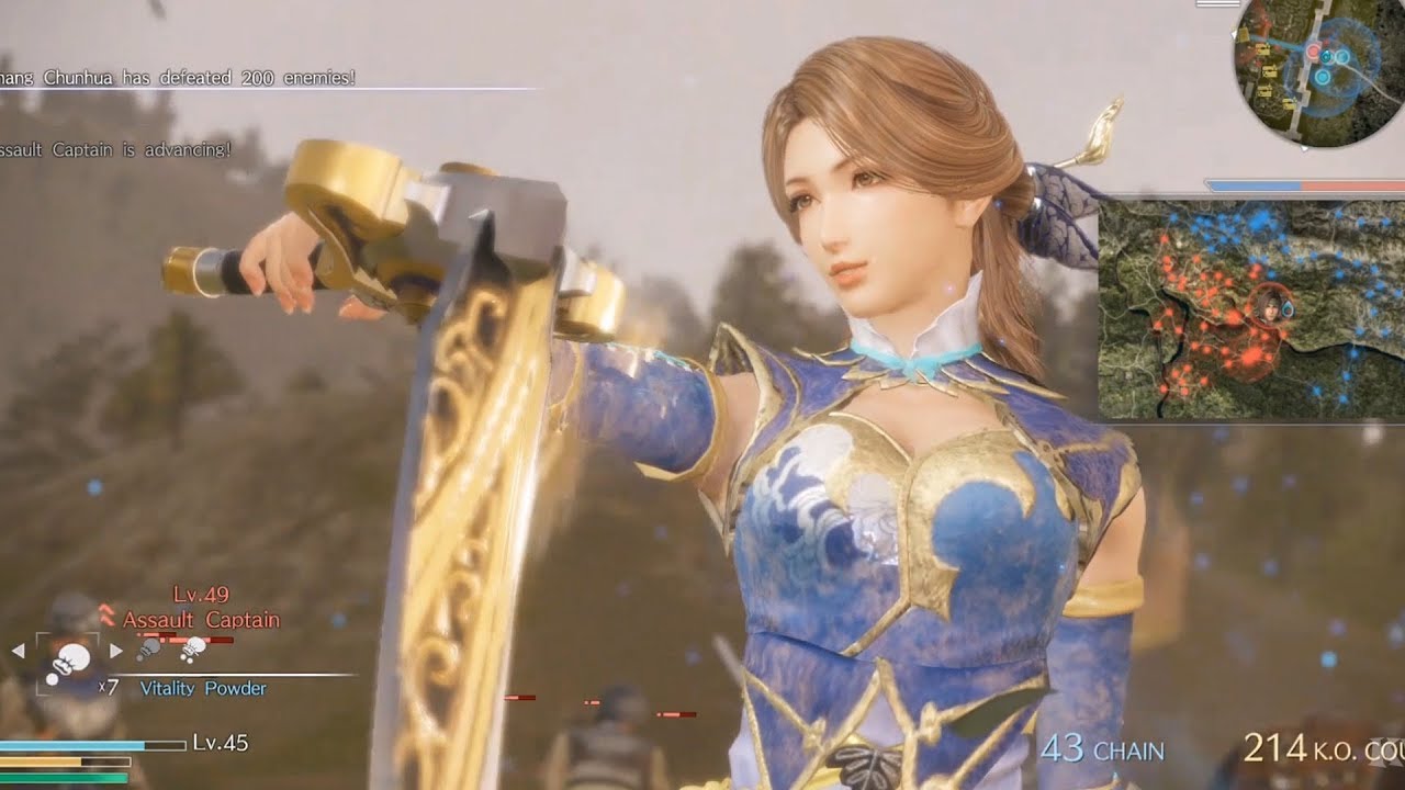 Dynasty Warriors 9 - Zhang Chunhua - Open World Free Roam Gameplay (PS4 HD) [1080p60FPS]