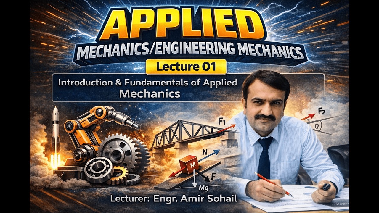 Introduction & Fundamentals of Applied Mechanics I  Lecture 01 I Applied /Engineering Mechanics