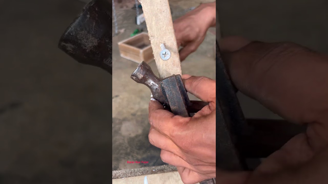 Teknik membuat gagang palu yang baik dan benar #diy #carpentry