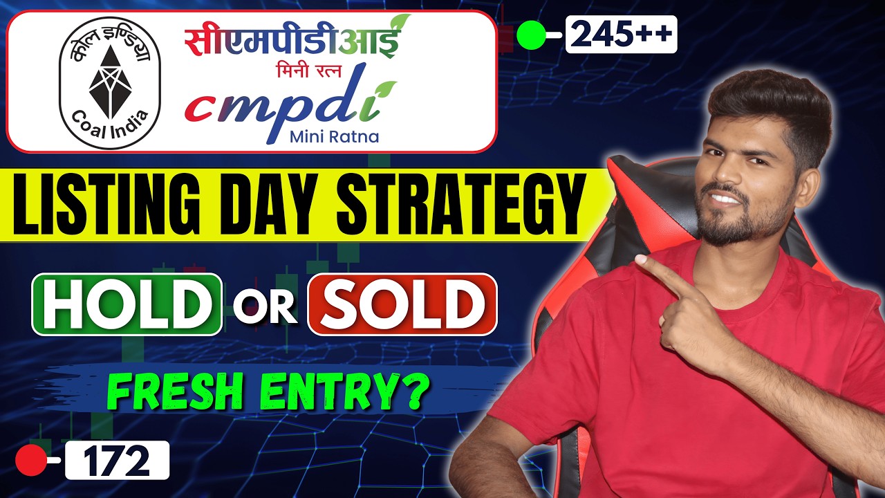 CMPDI IPO Listing Day Strategy 🔥 | Hold or Sell? | Fresh Entry?🤔