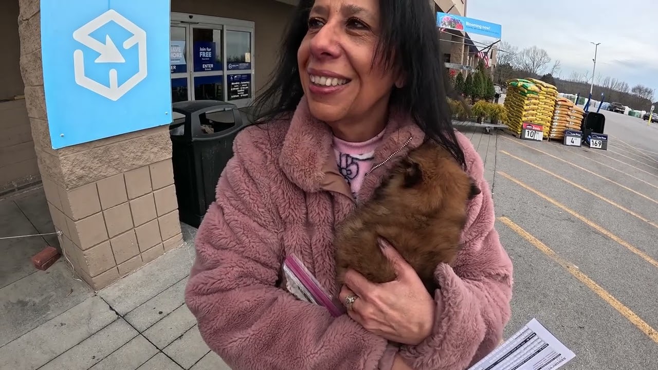 Getting Our New Puppy. Martina Is Happy!