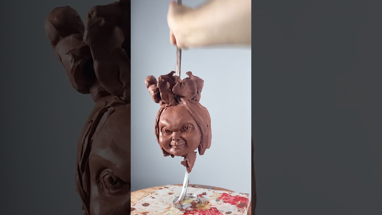 Sculpture Chucky meets Disney #chucky #childsplay #claysculpture #sculpture